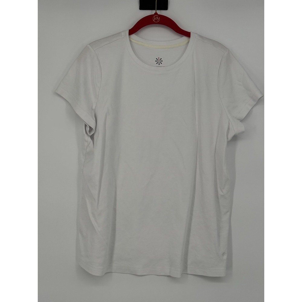 Issac Mizrahi Women's White Short Sleeve Top 1X
